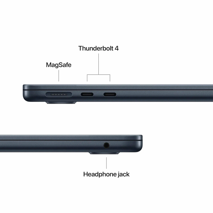 Apple MacBook Air 13" 2025 (M4, 10C CPU/8C GPU) 16 ГБ 256 ГБ SSD MW123 midnight