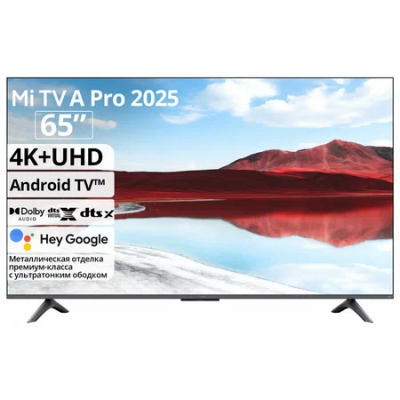 65&quot; Телевизор Xiaomi TV A Pro 65 2025, 4K QLED Smart TV, черный