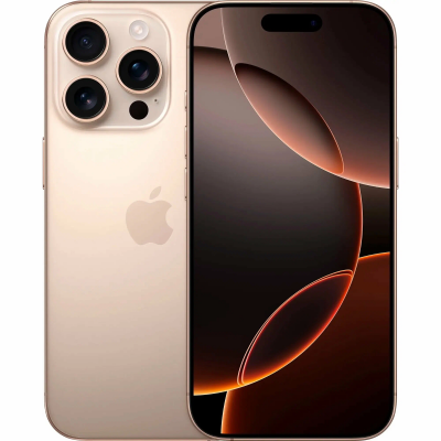 Смартфон Apple iPhone 16 Pro 128 ГБ, Nano SIM + eSIM, Desert Titanium