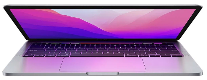 13.3" Ноутбук Apple MacBook Pro 13 2022 2560x1600, Apple M2, RAM 8 ГБ, LPDDR5, SSD 256 ГБ, Apple graphics 10-core, macOS, MNEP3LL/A, серебристый, английская раскладка