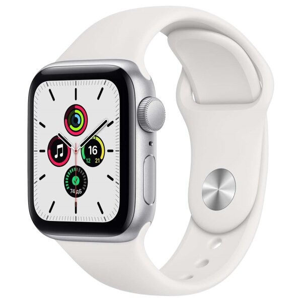 Смарт-часы Apple Watch SE 40mm Silver Aluminum Case with White Sport Band (MYDM2RU/A)