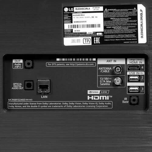 48" Телевизор LG OLED48C3RLA 2023 OLED