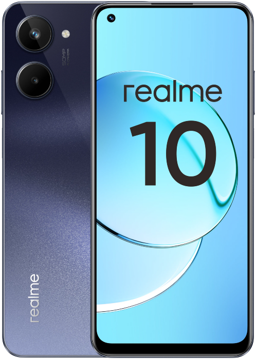 Смартфон realme 10 8/128 ГБ RU, Dual nano SIM, черный