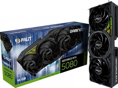Видеокарта Palit NVIDIA GeForce RTX5080 GAMINGPRO 16 ГБ (NE75080019T2-GB2031Y)