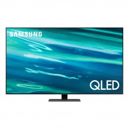 55&quot; Телевизор Samsung QE55Q80AAU QLED, HDR, черненое серебро