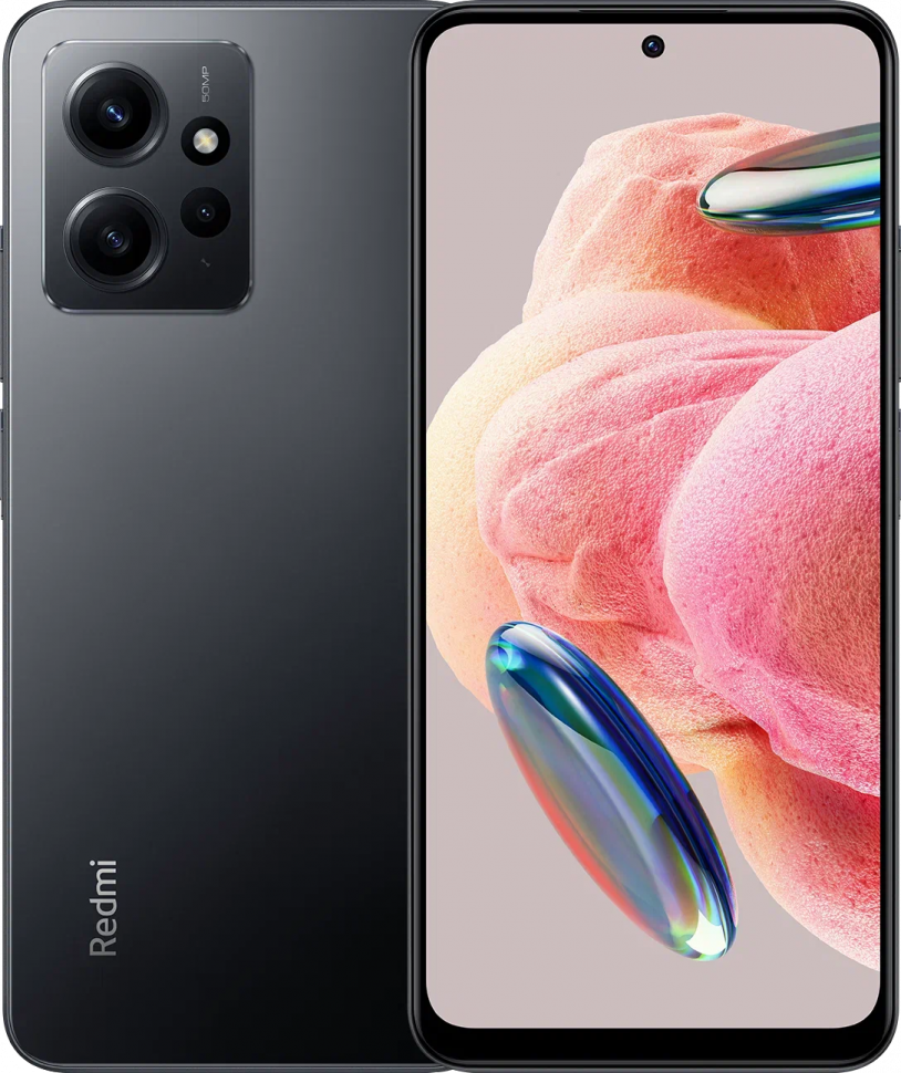 Смартфон Xiaomi Redmi Note 12 4G 8/256 ГБ RU, Dual nano SIM, Onyx Gray  купить в Москве, цена в интернет-магазине Techline24