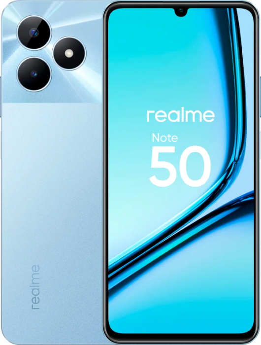 Смартфон realme Note 50 3/64 ГБ RU, небесно-голубой
