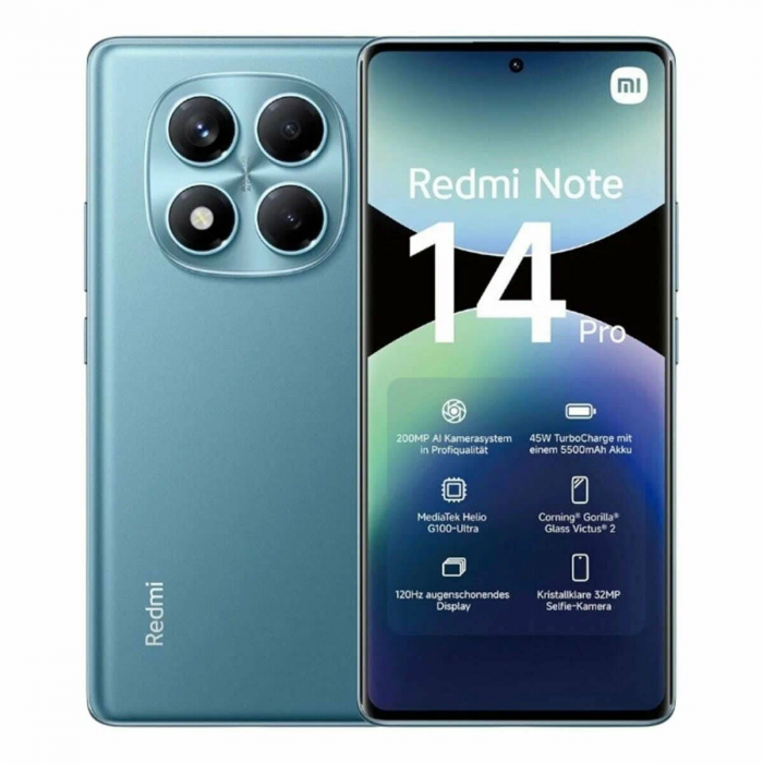 Смартфон Xiaomi Redmi Note 14 Pro 12/256Gb, Ocean Blue