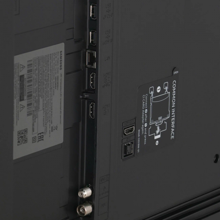 50" Телевизор Samsung QE50Q60BAU 2022 HDR, QLED, Quantum Dot, LED, черный