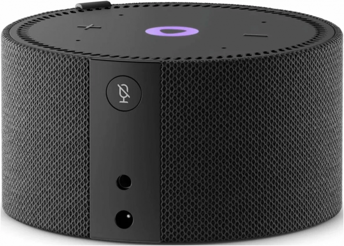 Умная колонка Яндекс Станция Мини 2 с часами, Черный оникс