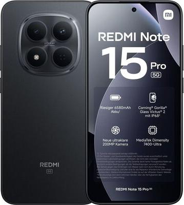 Смартфон Xiaomi Redmi Note 15 Pro 5G 8/512Gb Black